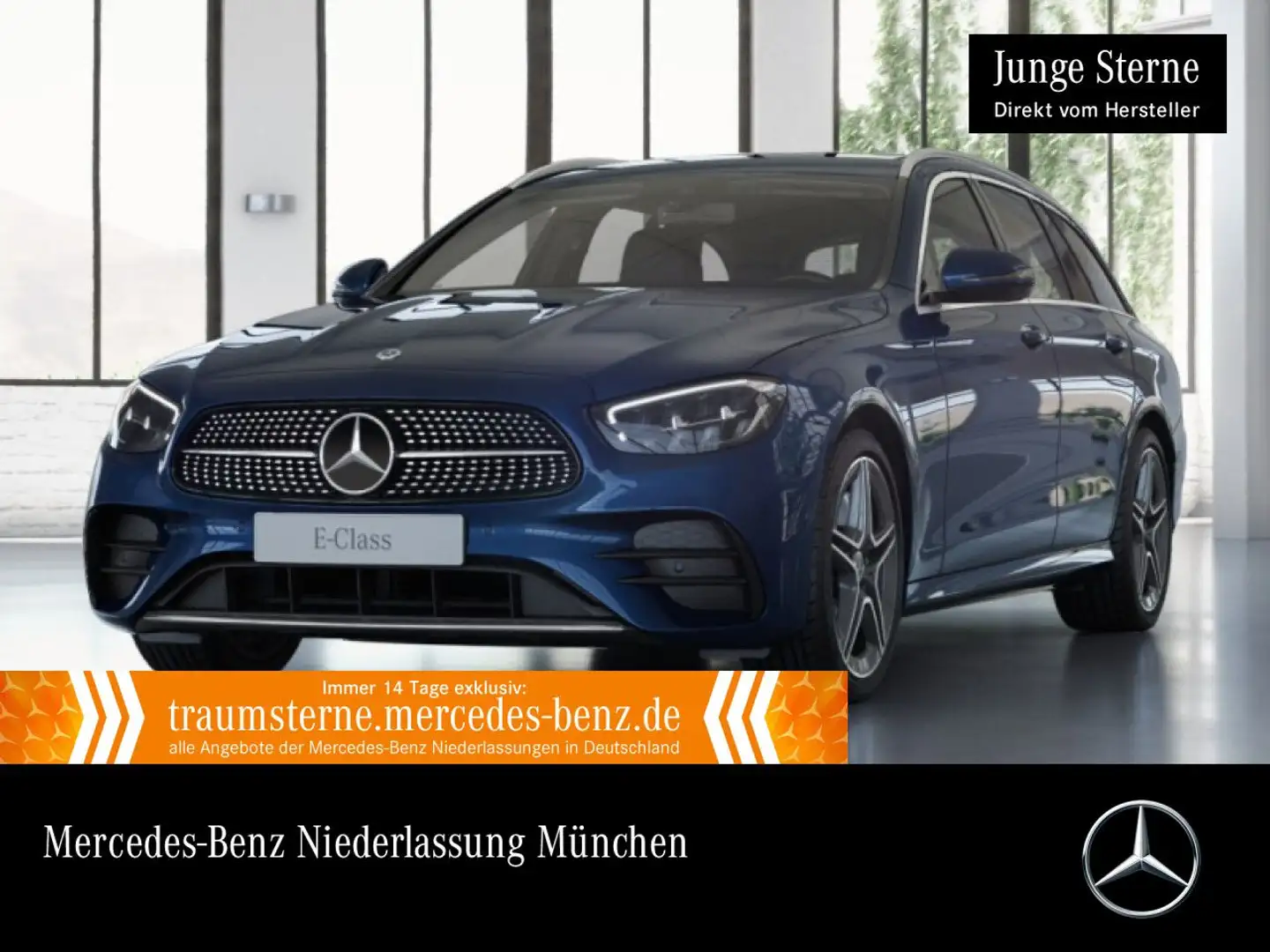 Mercedes-Benz E 300 de T AMG+LED+KAMERA+SITZKLIMA+9G Azul - 1
