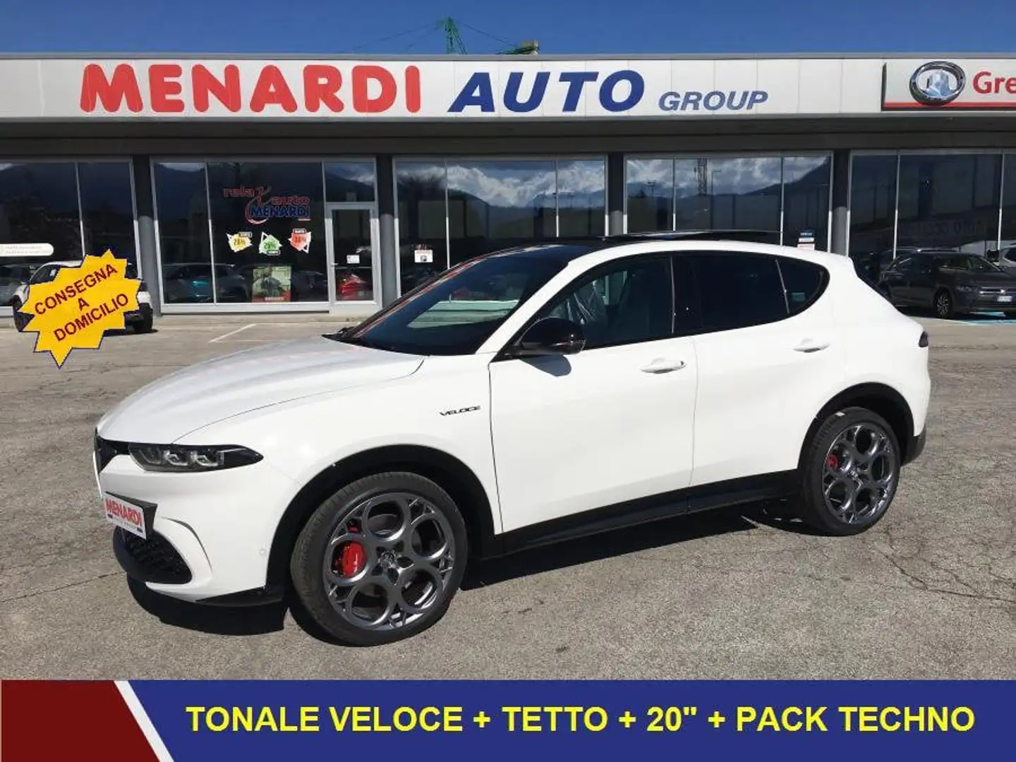 Alfa Romeo Tonale 1.6 Diesel 130cv TCT6 Veloce TETTO+20"+TECHNO PACK Bianco - 1
