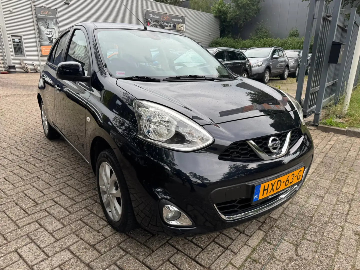 Nissan Micra 1.2 DIG-S Tekna , multi-stuur, airco, elec pakket, Zwart - 2