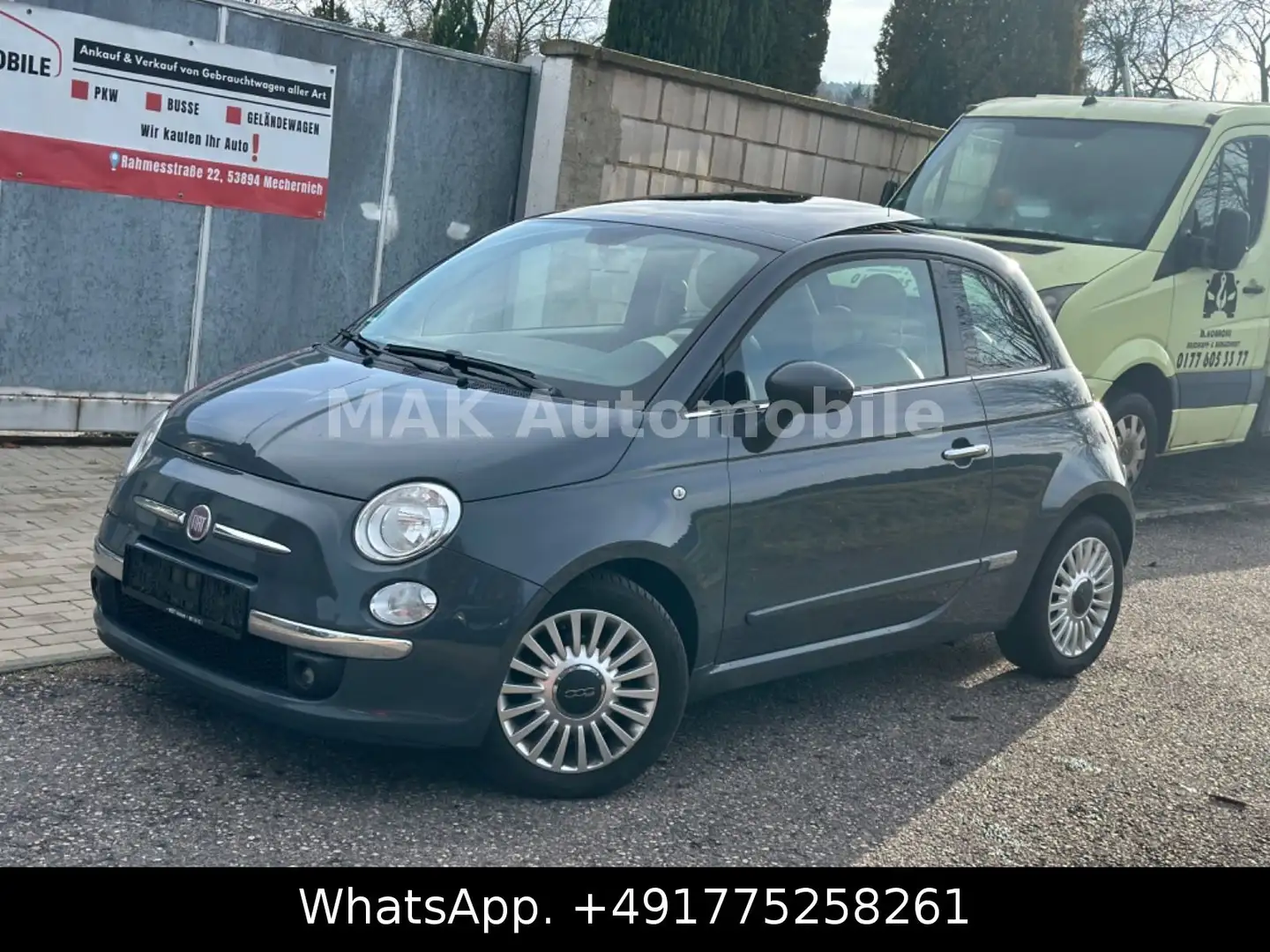 Fiat 500 Klima, Pano,Euro5 Grau - 1