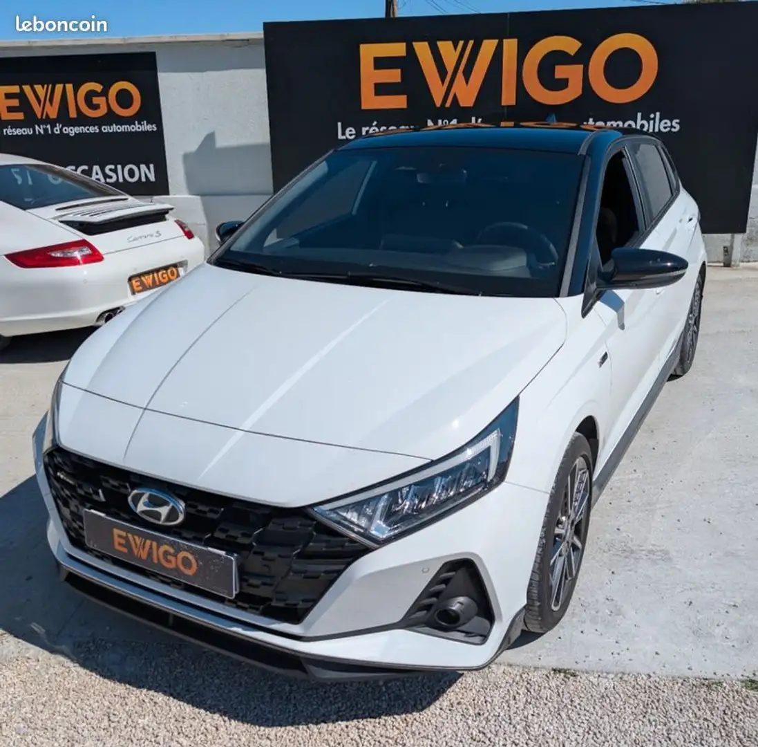 Hyundai i20 1.0 t-gdi 100 hybrid mhev 48volt n-line michel-vaillant Wit - 1