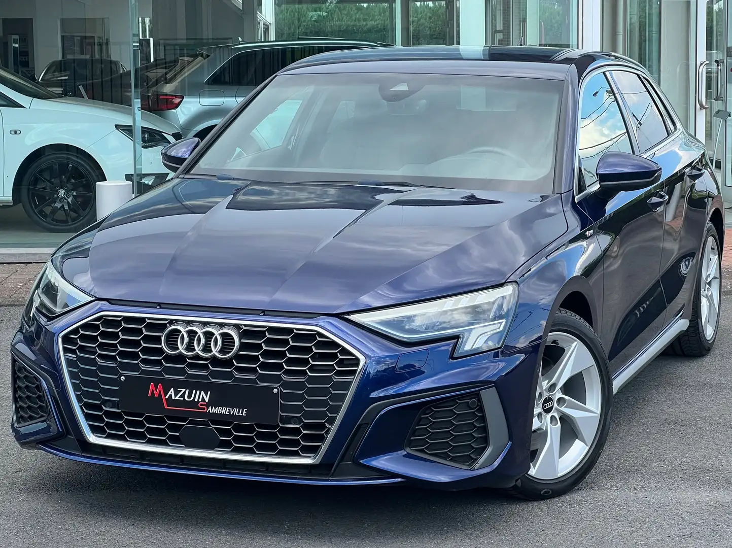 Audi A3 A3 Sportback 35 TDi * S line * S tronic * 1er Prop Bleu - 1