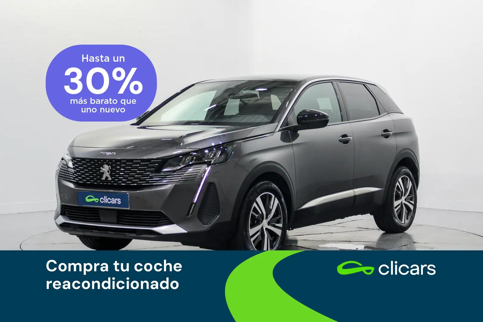 Peugeot 3008 1.2 S&S PureTech Allure Pack 130 Gris - 1