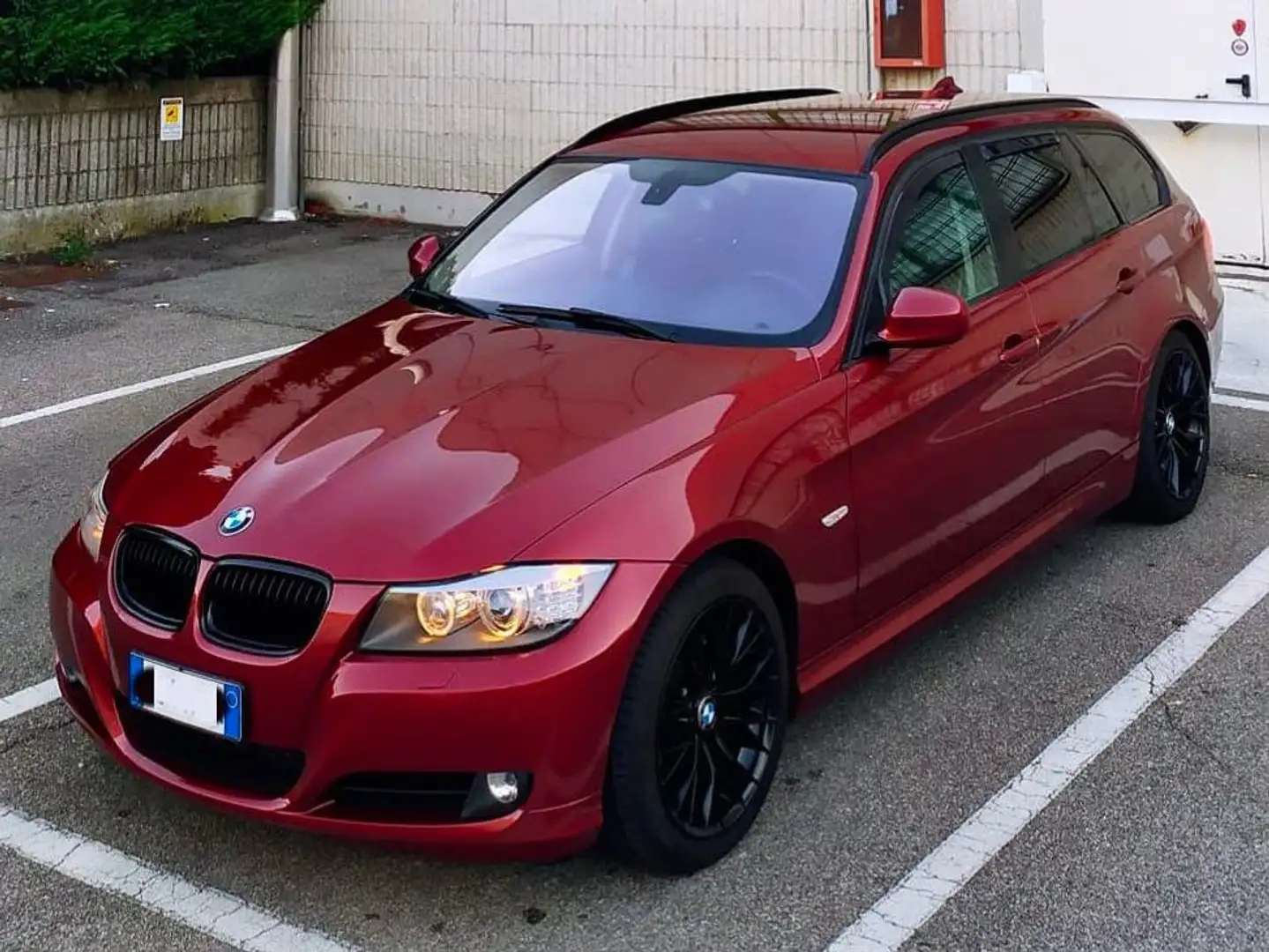 BMW 320 Serie 3 E91 Touring 320d Touring eff.dynamic 163cv Rosso - 1