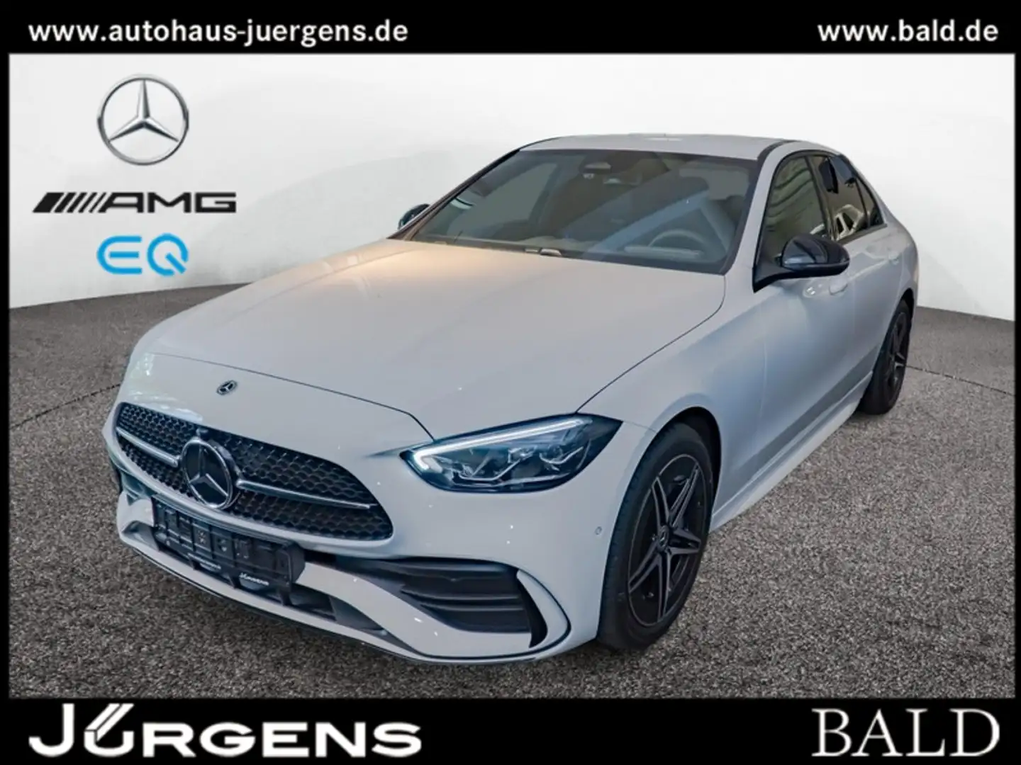 Mercedes-Benz C 180 AMG-Sport/LED/360/Night/Memo/Distr/18' Weiß - 1