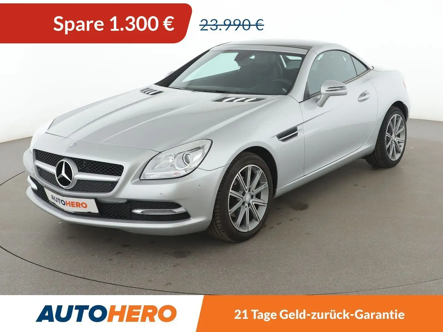 Mercedes-Benz SLK 200 BlueEfficiency*NAVI*TEMPO*PDC*SHZ*KLIMA*GARANTIE* Argintiu - 1