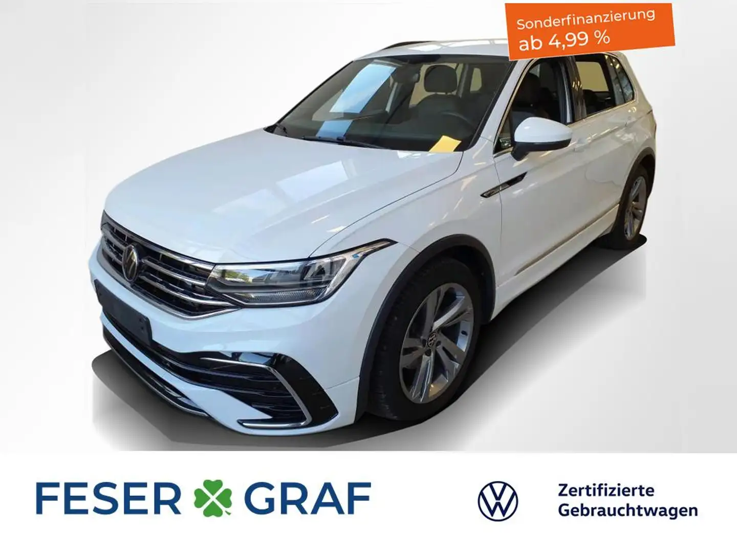 Volkswagen Tiguan R-Line 2.0 TDI 7-DSG LED PDC SITZHEIZ Blanc - 1