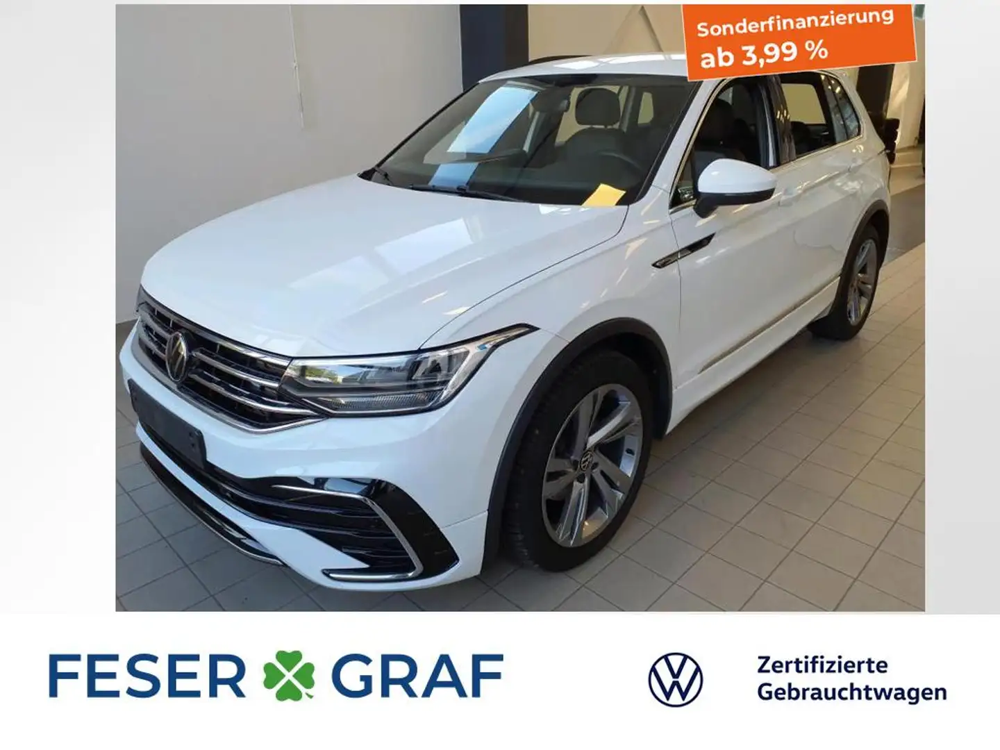 Volkswagen Tiguan R-Line 2.0 TDI 7-DSG LED PDC SITZHEIZ Wit - 1