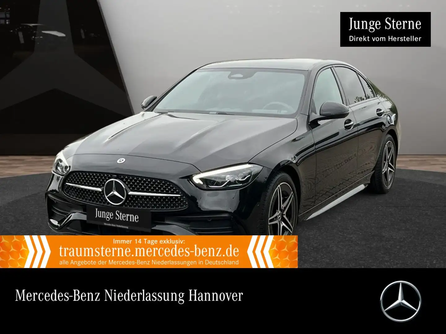 Mercedes-Benz C 180 AMG+NIGHT+LED+KAMERA+KEYLESS+9G Zwart - 1