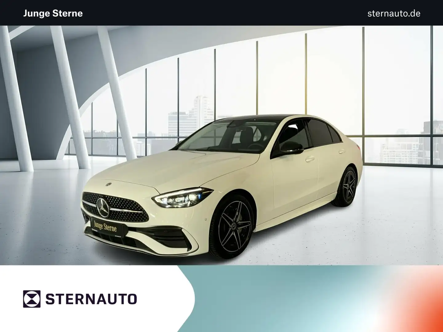 Mercedes-Benz C 300 C 300 d AMG Night Pano DIGITAL LIGHT AHK Standh Weiß - 1