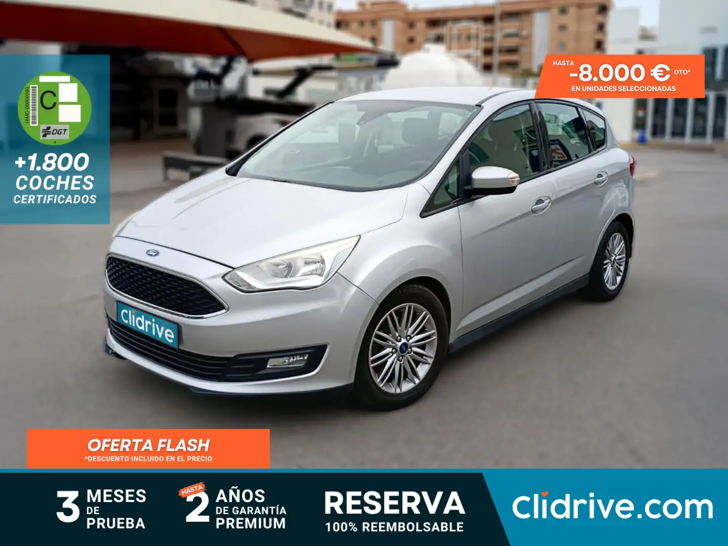 Ford C-Max 1.0 Ecoboost Auto-S&S Trend+ 125 Gris - 1