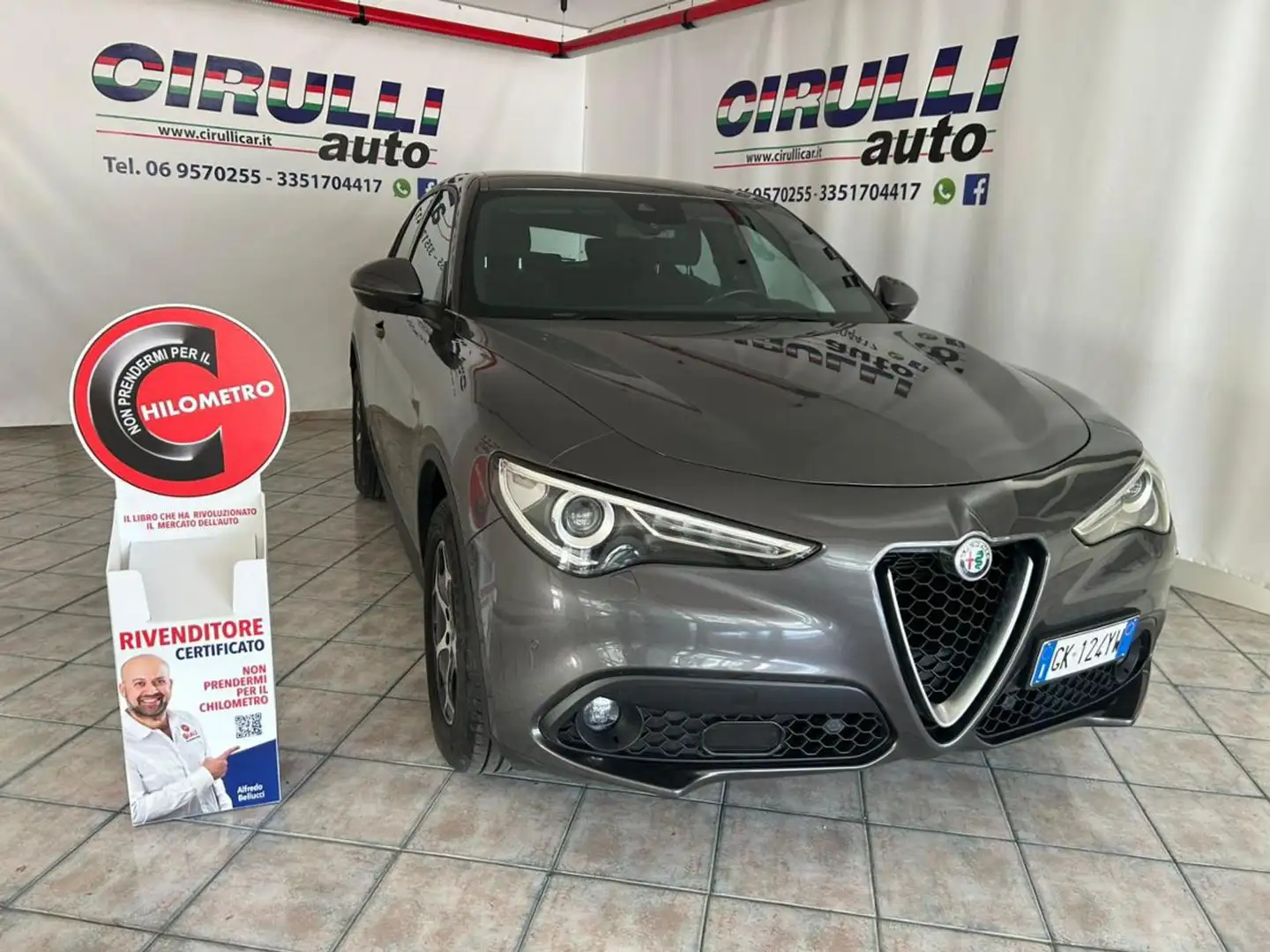 Alfa Romeo Stelvio 2.2 Turbodiesel 190 CV AT8 Q4 Super Business Gris - 2