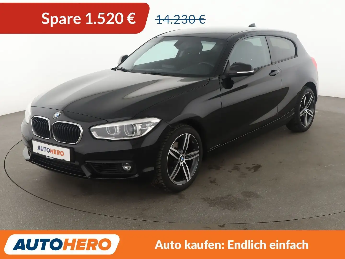 BMW 118 118i Advantage*TEMPO*PDC*SHZ*LIM*KLIMA* Noir - 1