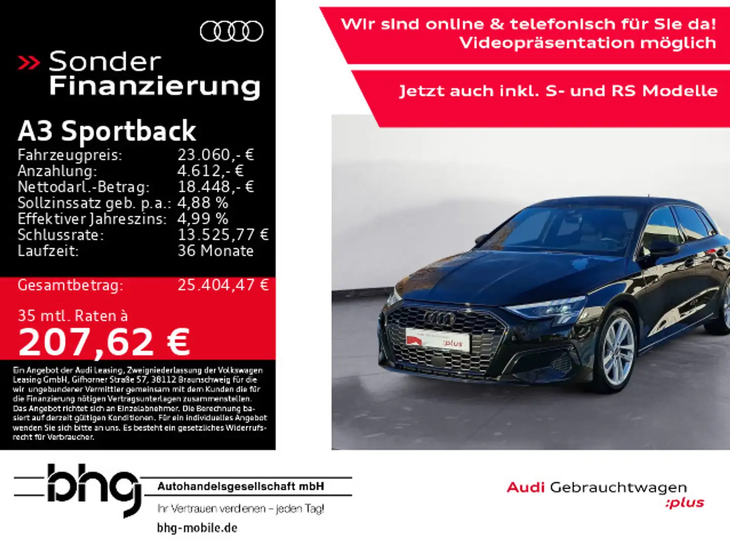 Audi A3 advanced 30 TFSI 81(11 Schwarz - 1