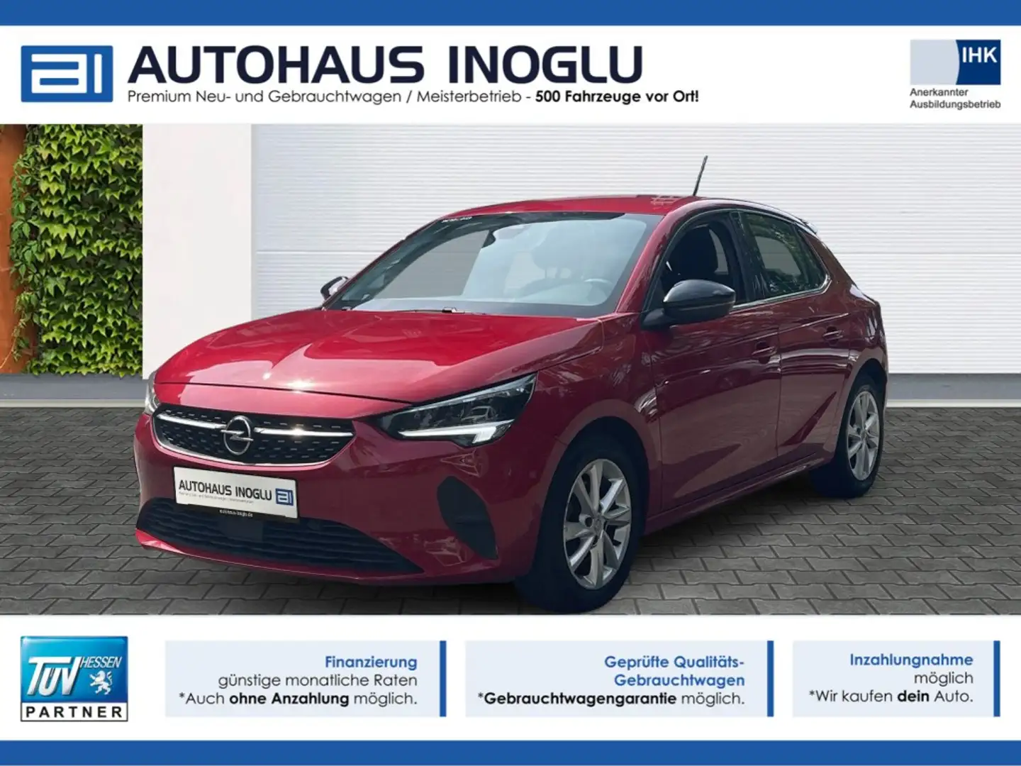Opel Corsa 1.2 Elegance EAT8 Multimedia+LED+R-Kam+DAB+ Rouge - 1