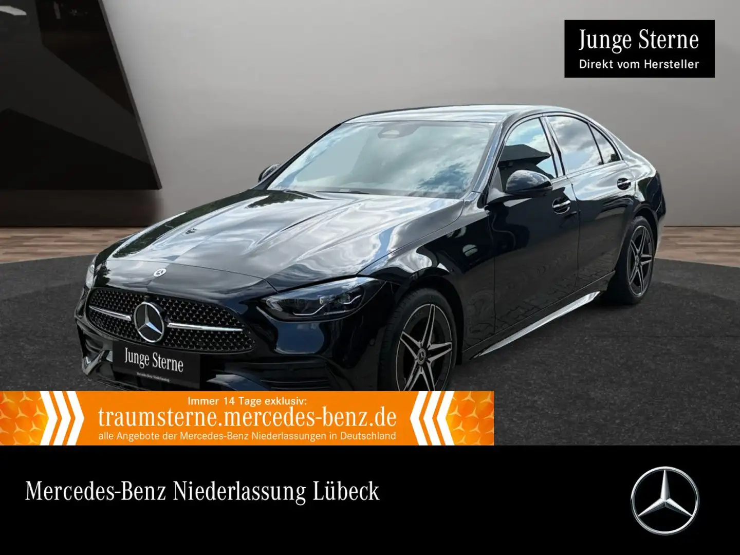 Mercedes-Benz C 180 AMG+NIGHT+360+LED+TOTW+KEYLESS+9G Negro - 1