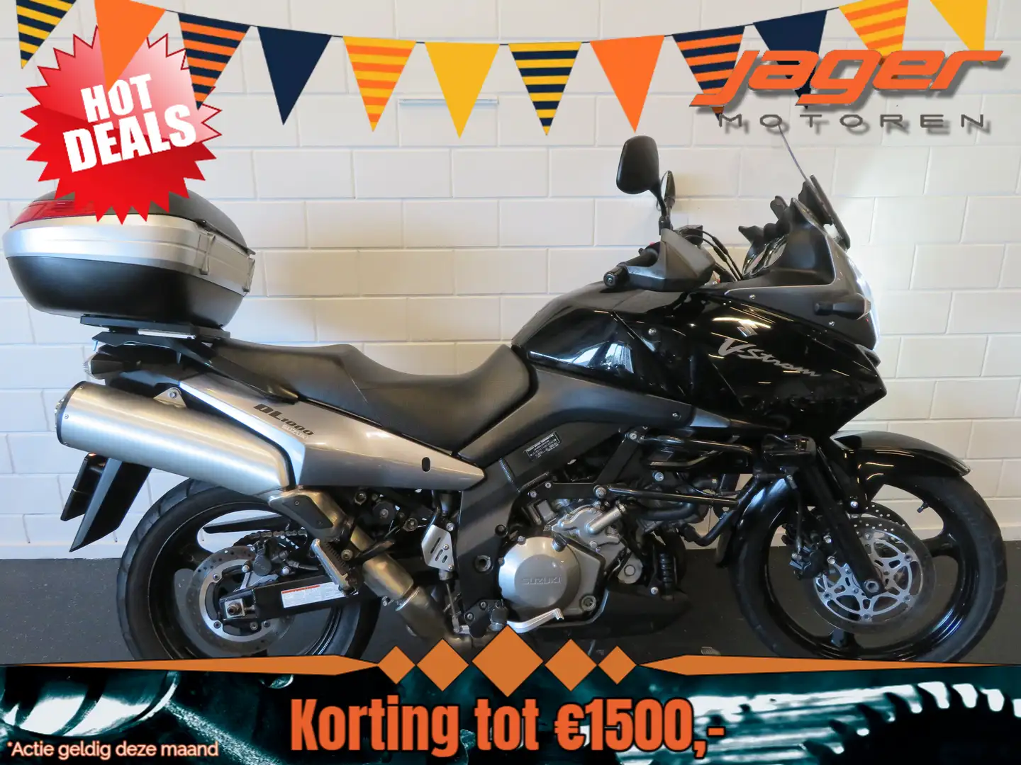 Suzuki V-Strom 1000 DL ZEER FRAAI! TOPCASE Zwart - 1