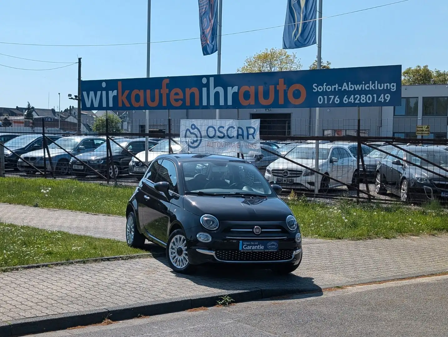 Fiat 500 *KLIMA*PDC*RADIO-DAB*PANORAMA-DACH !! Schwarz - 1