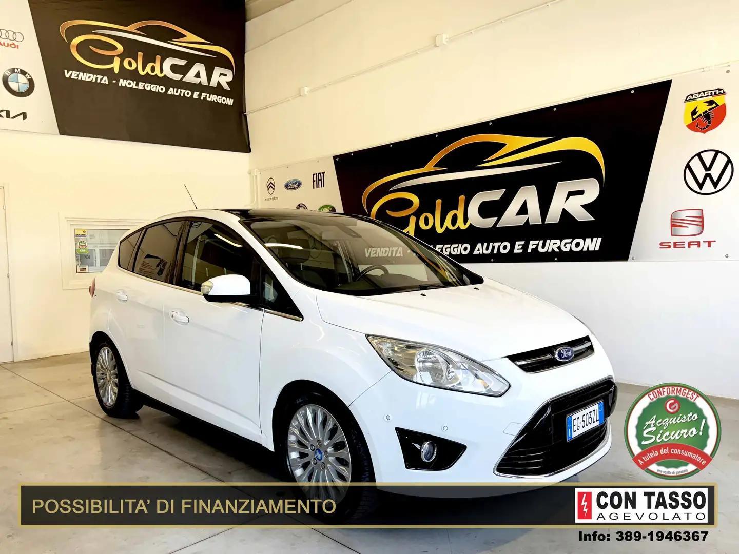 Ford C-Max C-Max 1.6 tdci Titanium 115cv dpf Blanc - 1