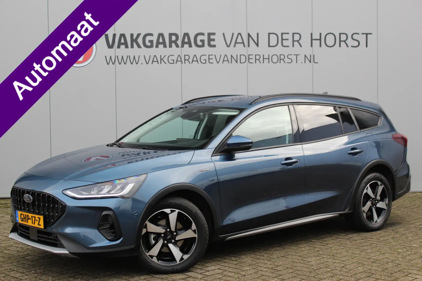 Ford Focus Wagon 1.0-155pk EcoBoost Mild-Hybrid Active AUTOMA Blauw - 1