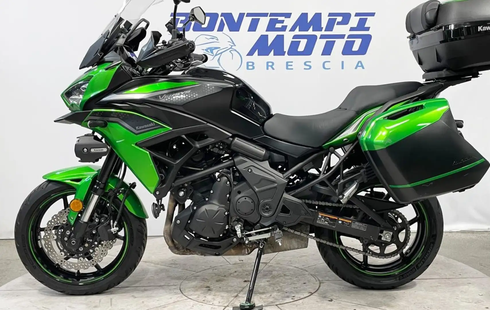 Kawasaki Versys 650 2022 GRAN TOURER - SOLO 30000 KM !! TRIS BORSE Verde - 2