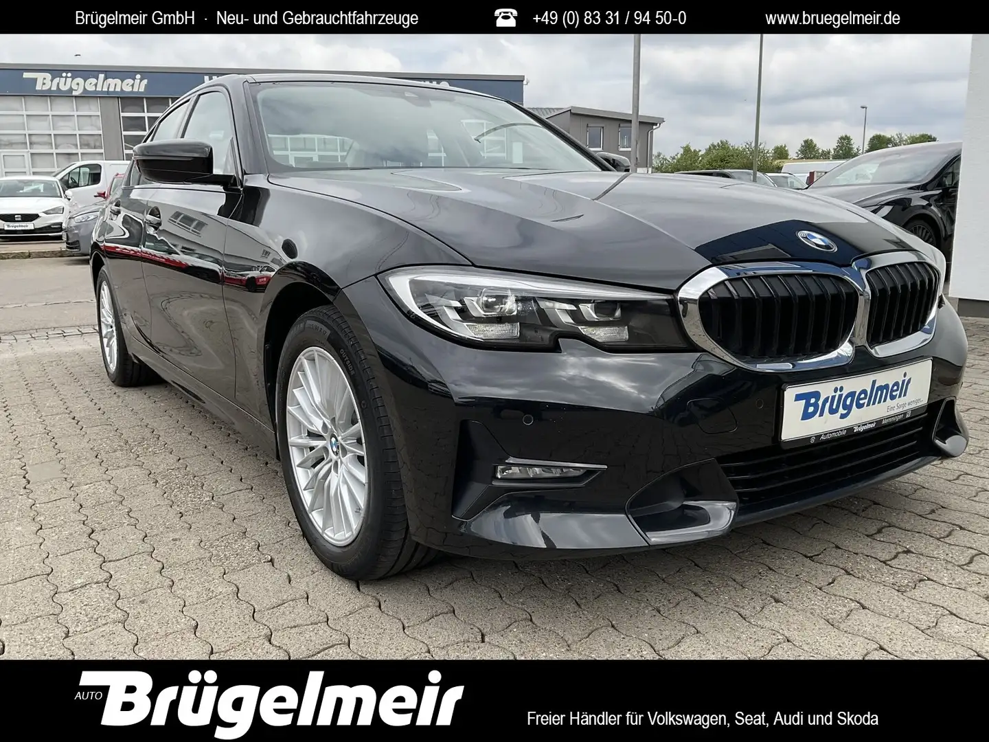 BMW 320 320d xDrive Aut. Sport Line+STHZ+NAVI+EGSD+LED  BC Schwarz - 1