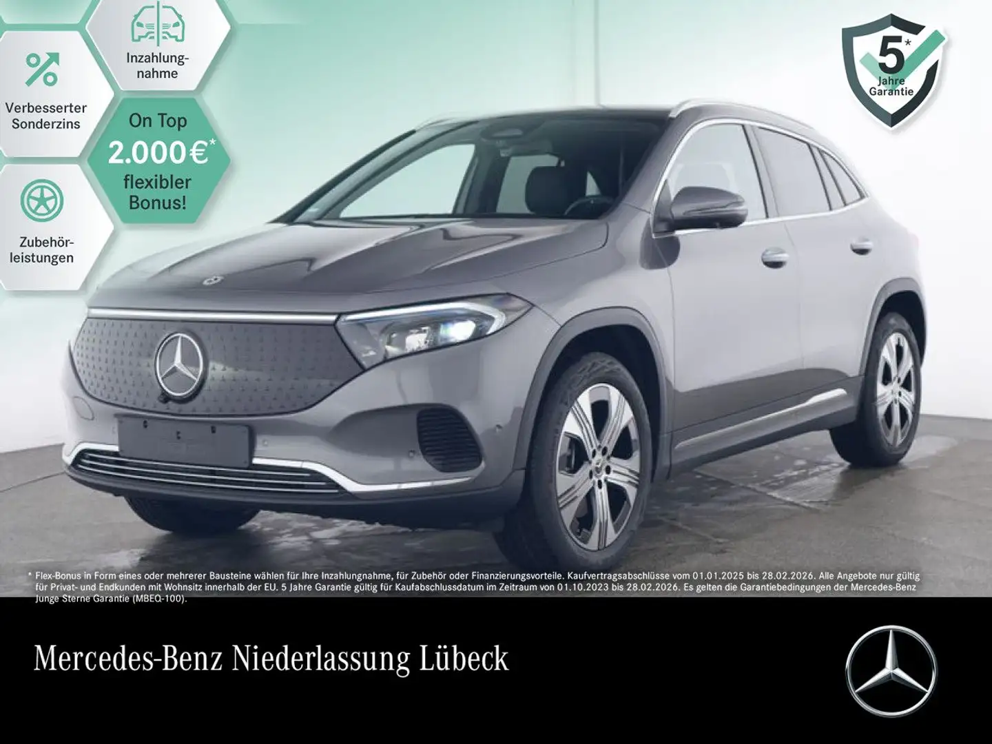 Mercedes-Benz EQA 350 4M PROG+PLUS-PAKET+AHK+PANO+360+EDW+MEMORY Gris - 1