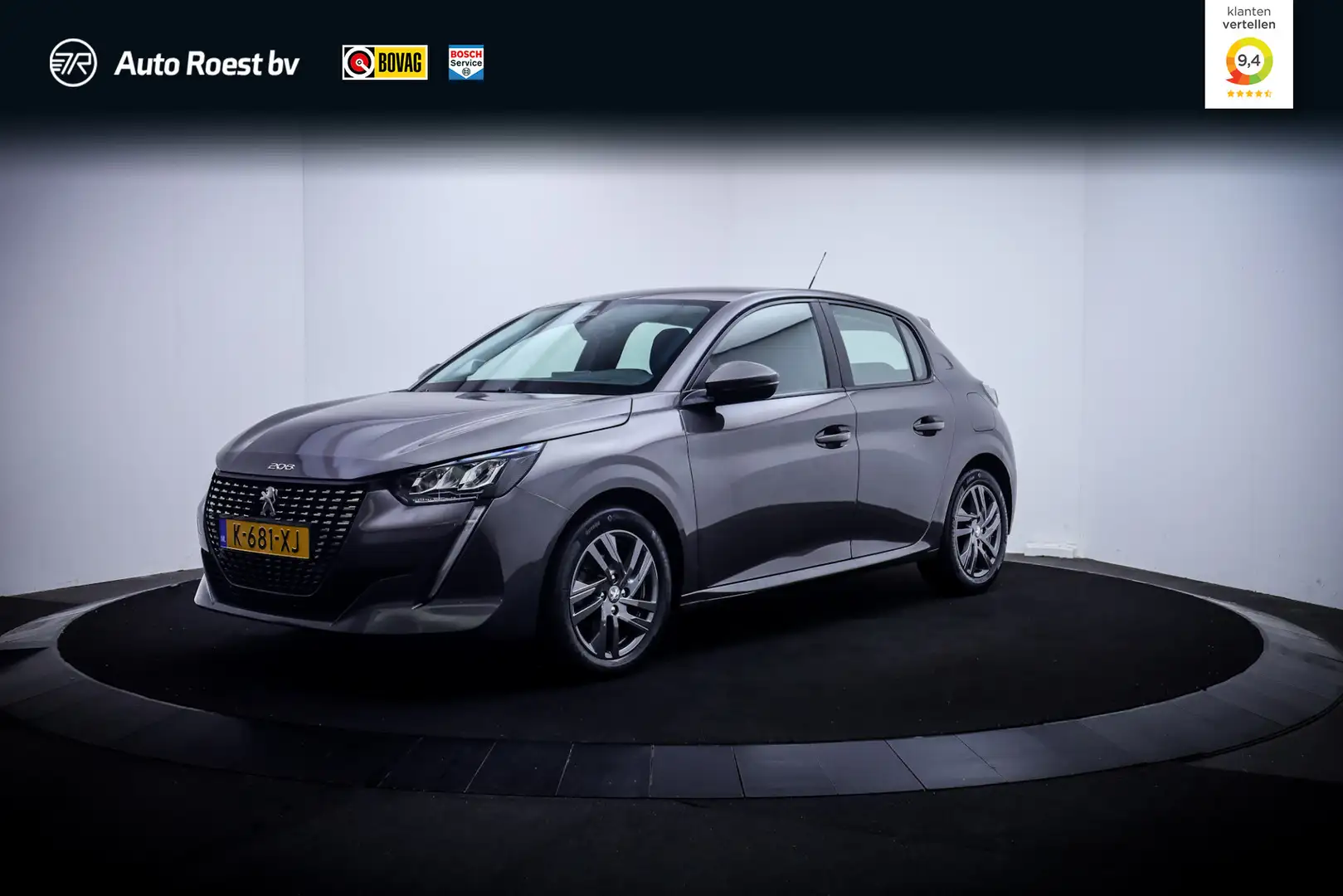 Peugeot 208 1.2T PACK ACTIVE FULL LED | NAVI | CARPLAY | DAB | Grijs - 1