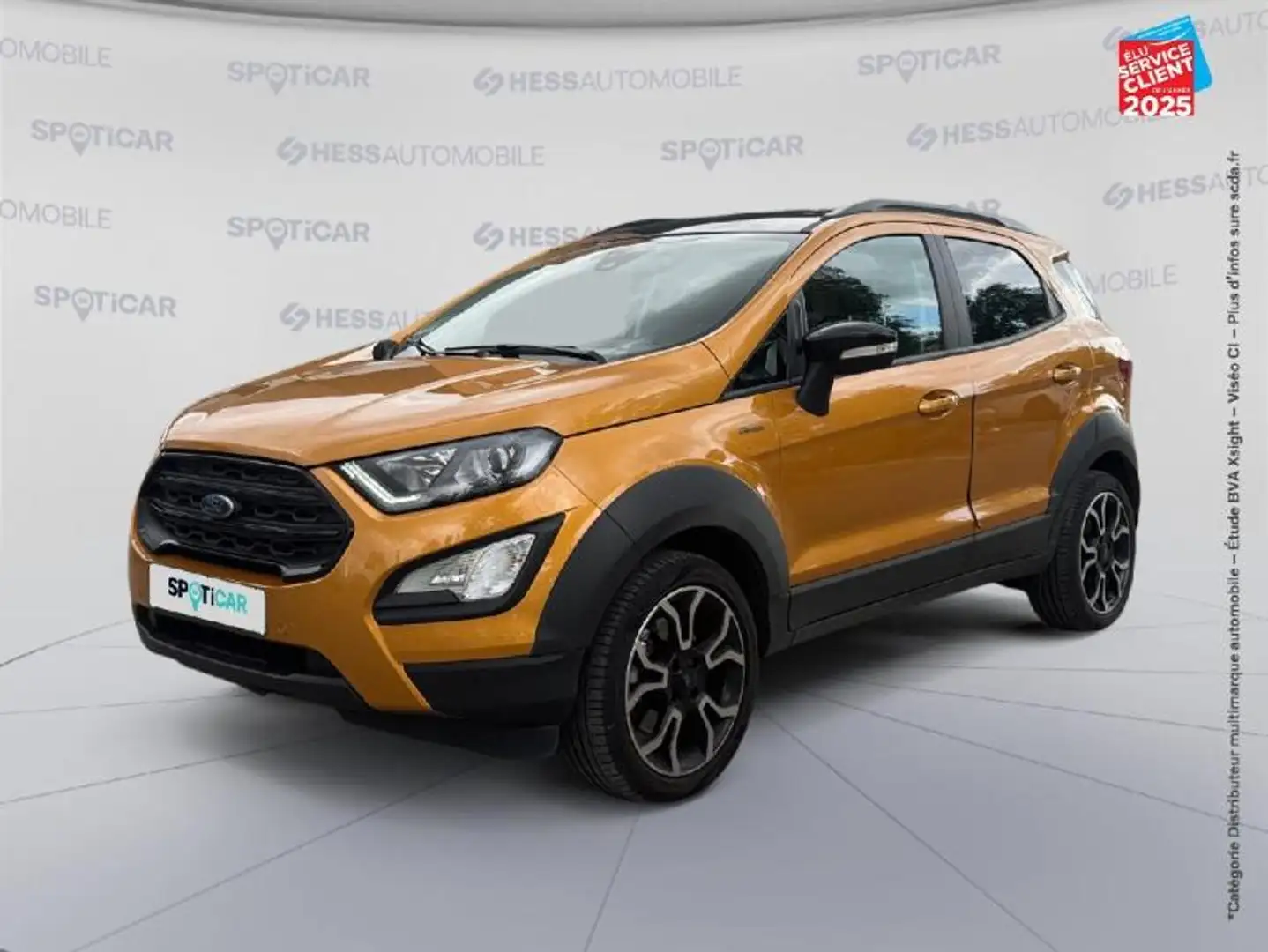 Ford EcoSport 1.0 EcoBoost 125ch Active 147g Sieges cuir GPS Geel - 1