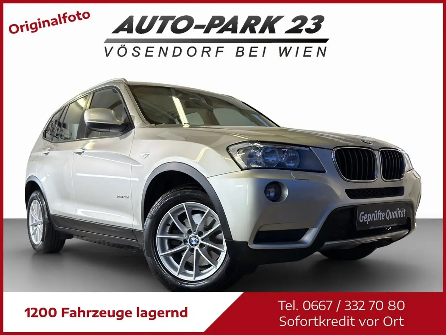 BMW X3 X-Drive 20d Ö-Paket Aut.*LEDER*PICKERL4/2027*MO... Beige - 2