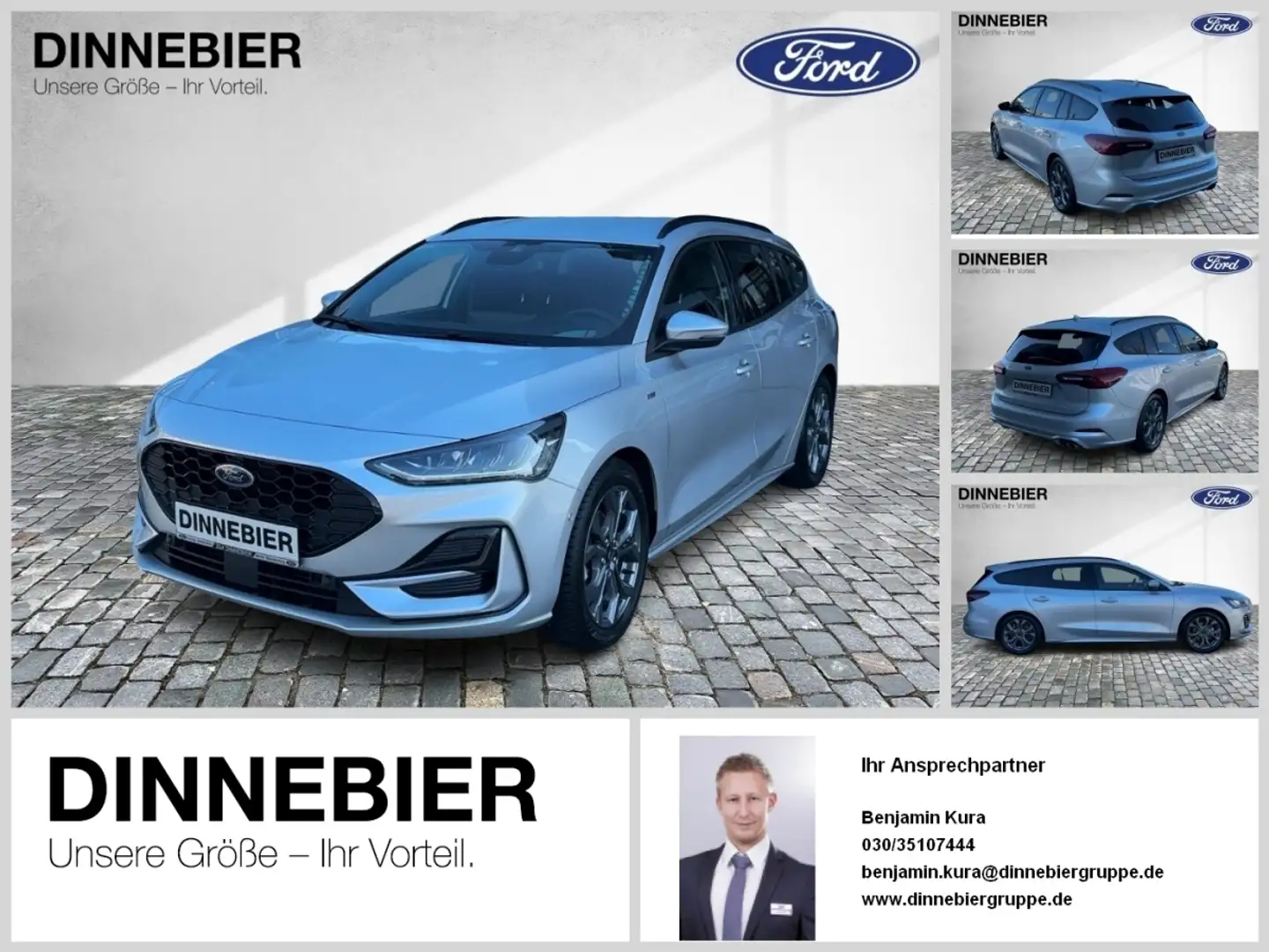 Ford Focus ST-Line X LED+AHK+Kamera+Winterpaket Zilver - 1