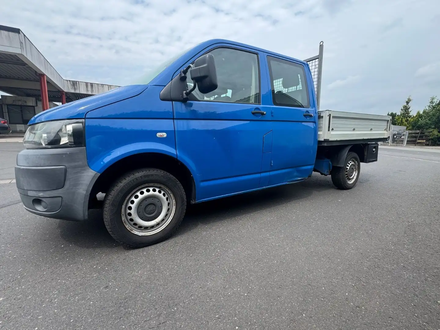 Volkswagen T5 Transporter Pritsche Doppelkabine 1 Hand/AHK Azul - 2
