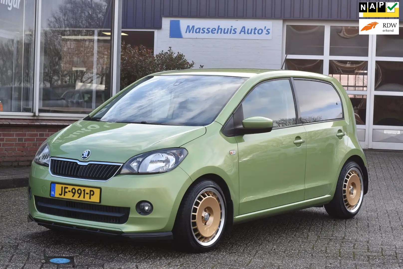 Skoda Citigo 1.0 Greentech Fresh Navi Airco 5-drs 16" Ronal Tur zelena - 1