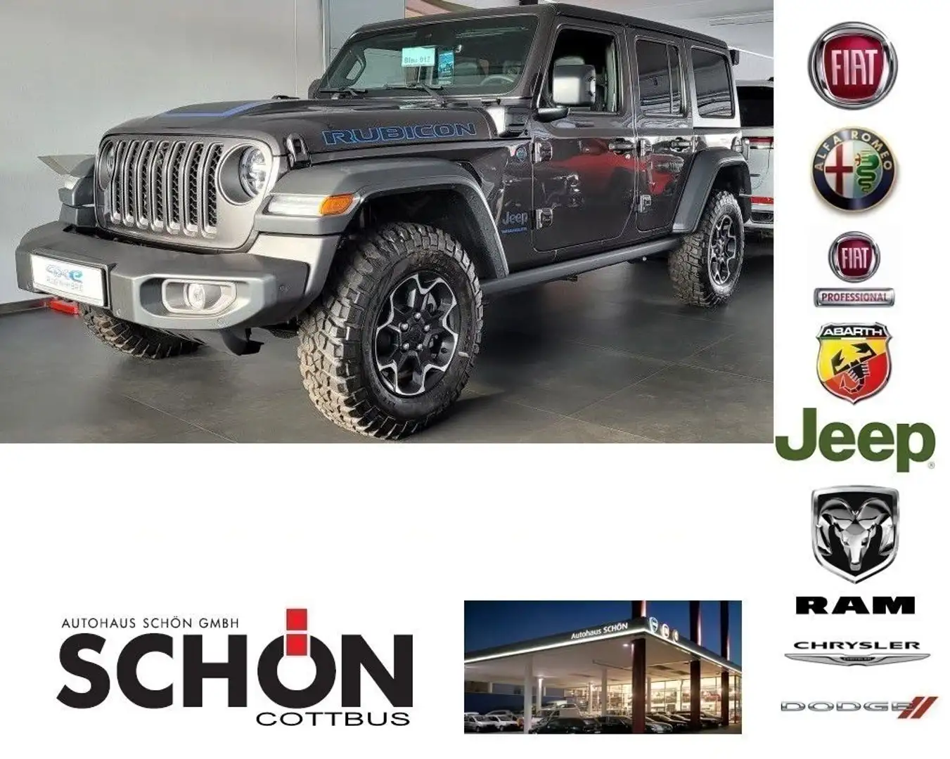Jeep Wrangler Unlimited Rubicon PHEV Grau - 1