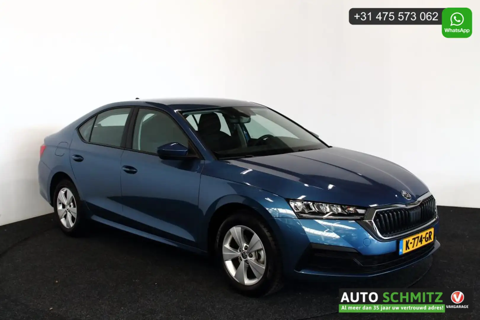 Skoda Octavia 1.0 e-TSI Ambition *Airco/PDC/Trekhaak* Blauw - 1
