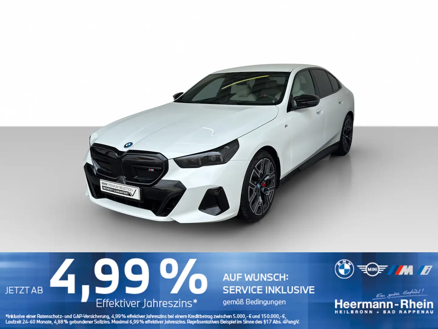 BMW i5 M60 xDrive Lim. LiveCock.AHK.LED.ParkAss.SHZ Blanc - 2
