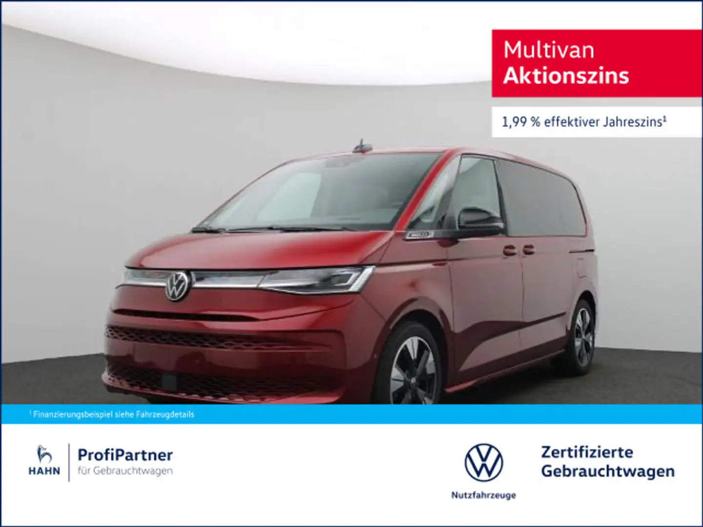 Volkswagen T7 Multivan STYLE 1,5l eHybrid 130kW 4m AHK HEADUP Rot - 1