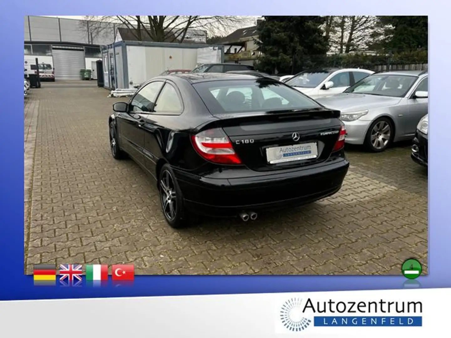 Mercedes-Benz C 180 Kompressor Sportcoupe*KLIMAAUTOMATIK*ALU* Noir - 2