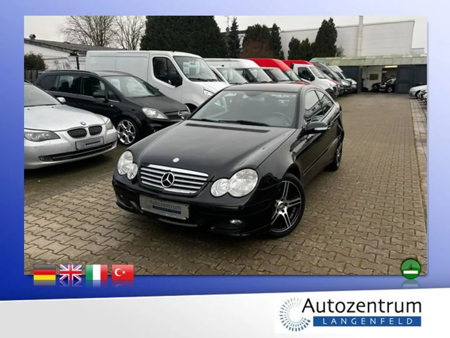 Mercedes-Benz C 180 Kompressor Sportcoupe*KLIMAAUTOMATIK*ALU* Nero - 1