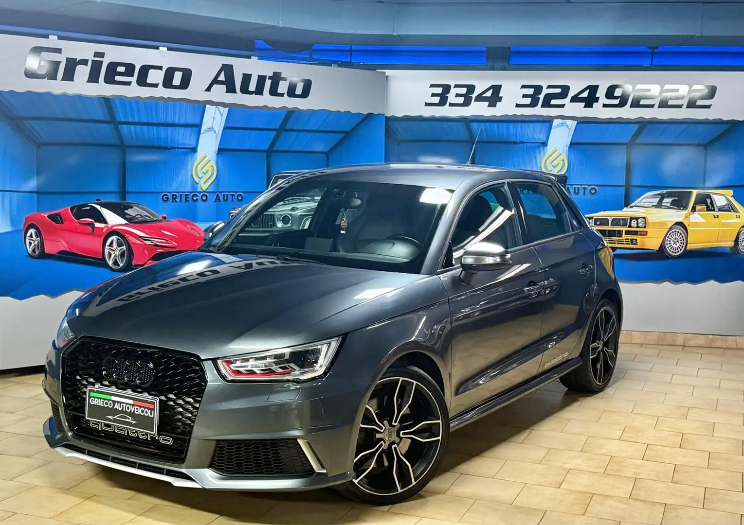 Audi S1 S1 231CV 2.0CC SEDILI A GUSCIO PACK QUATTRO Grigio - 1