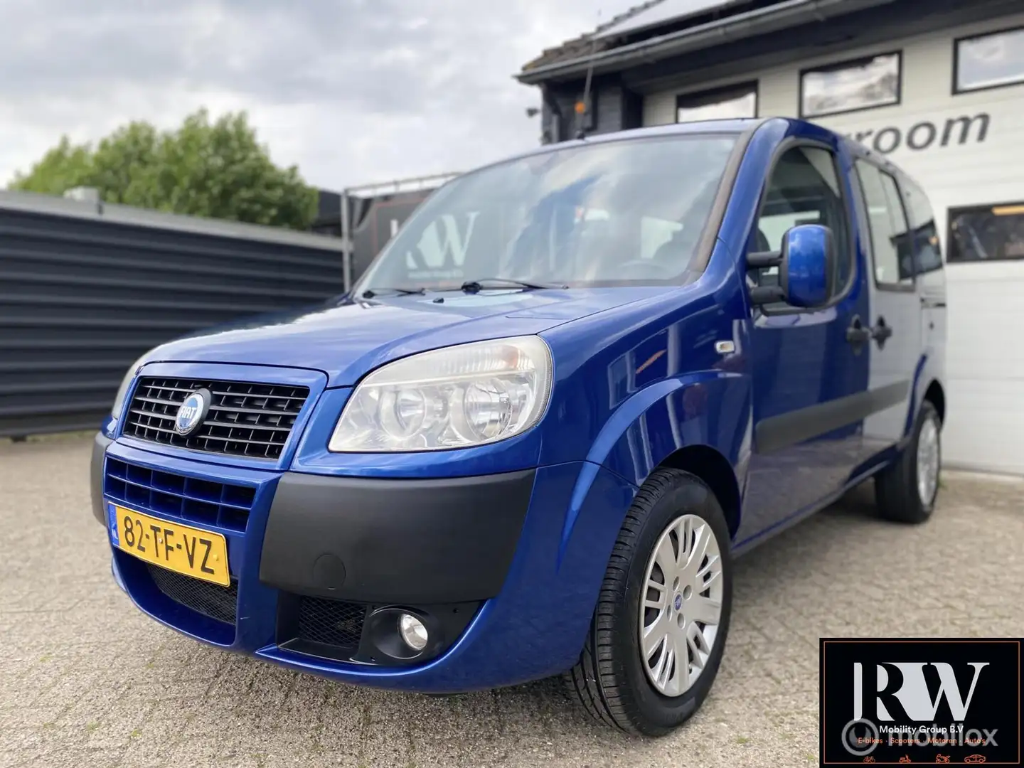 Fiat Doblo 1.4 Active met airco en nieuwe APK! Blauw - 1
