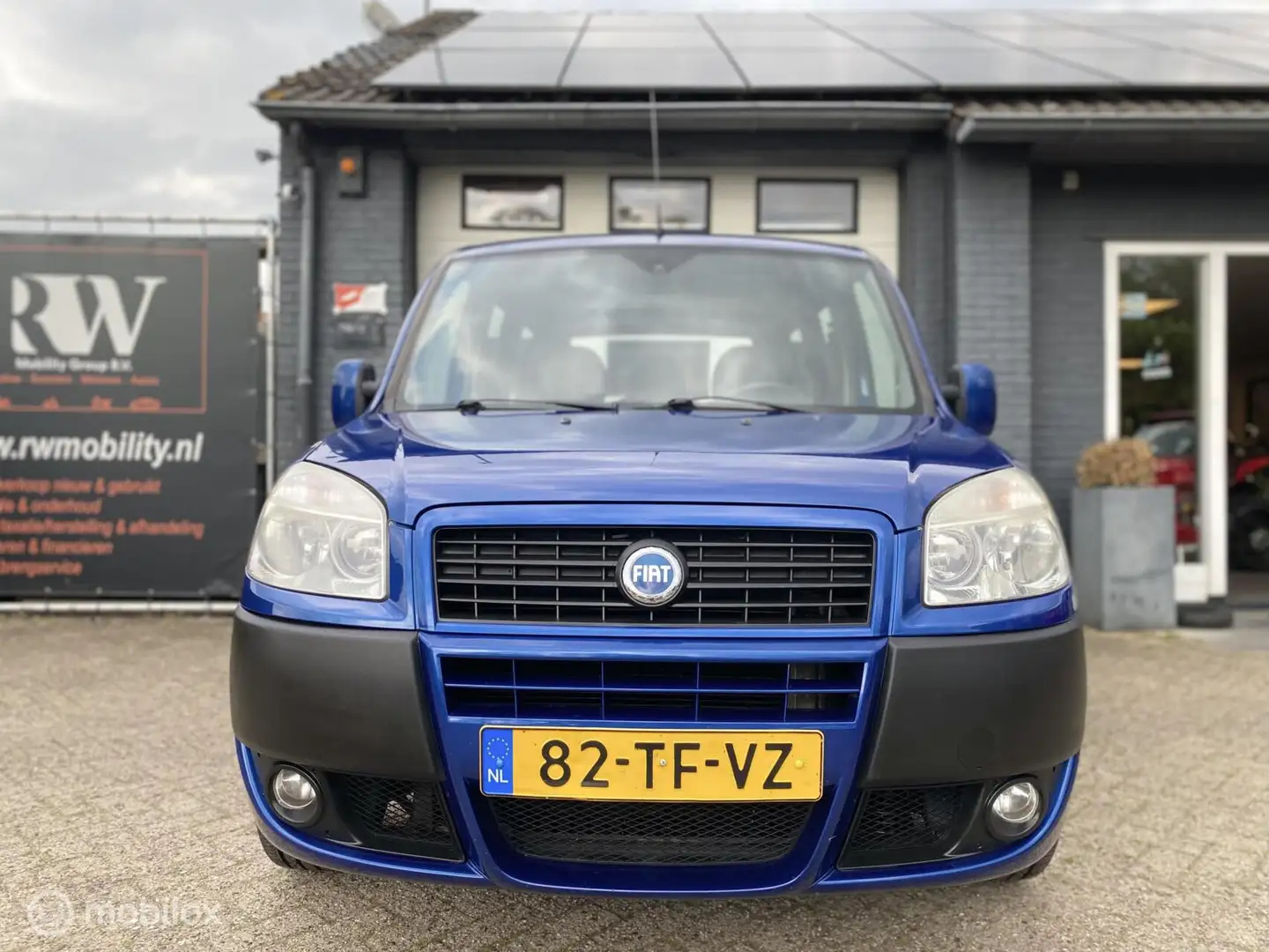 Fiat Doblo 1.4 Active met airco en nieuwe APK! Blauw - 2