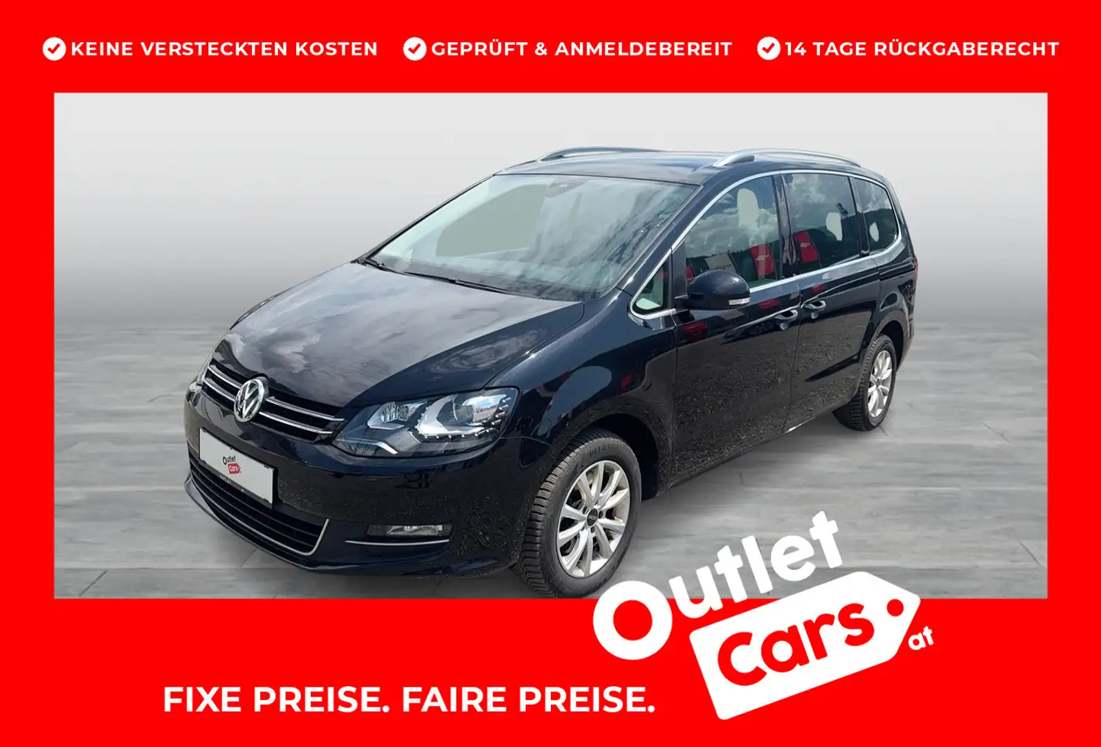 Volkswagen Sharan Bus+ TDI SCR 4MOTION DSG 7-Sitzer Black - 1