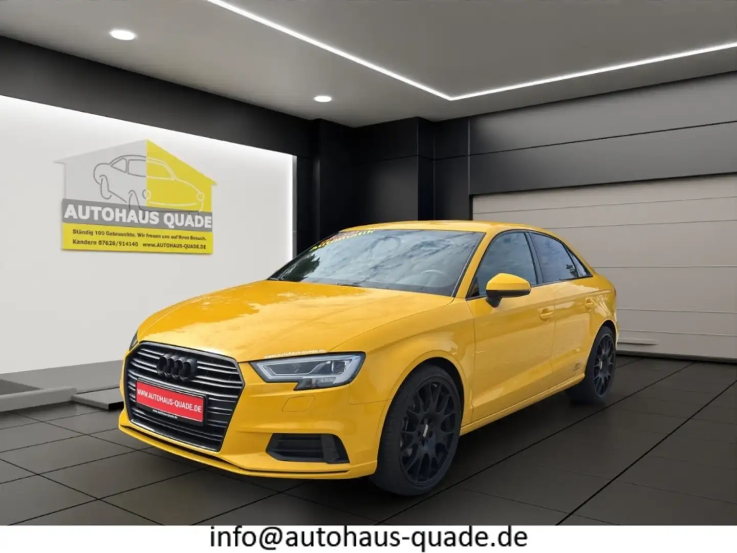 Audi A3 sport 1.6 TDI AHK-klappbar Sportbremsen BBS Navi D Gelb - 1