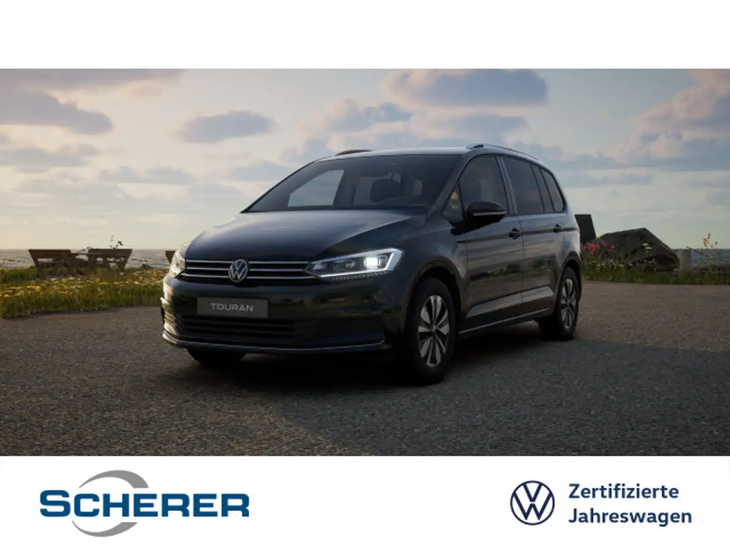 Volkswagen Touran Goal 2.0 TDI DSG 7-Sitzer ACC AHK LED NAV Schwarz - 1