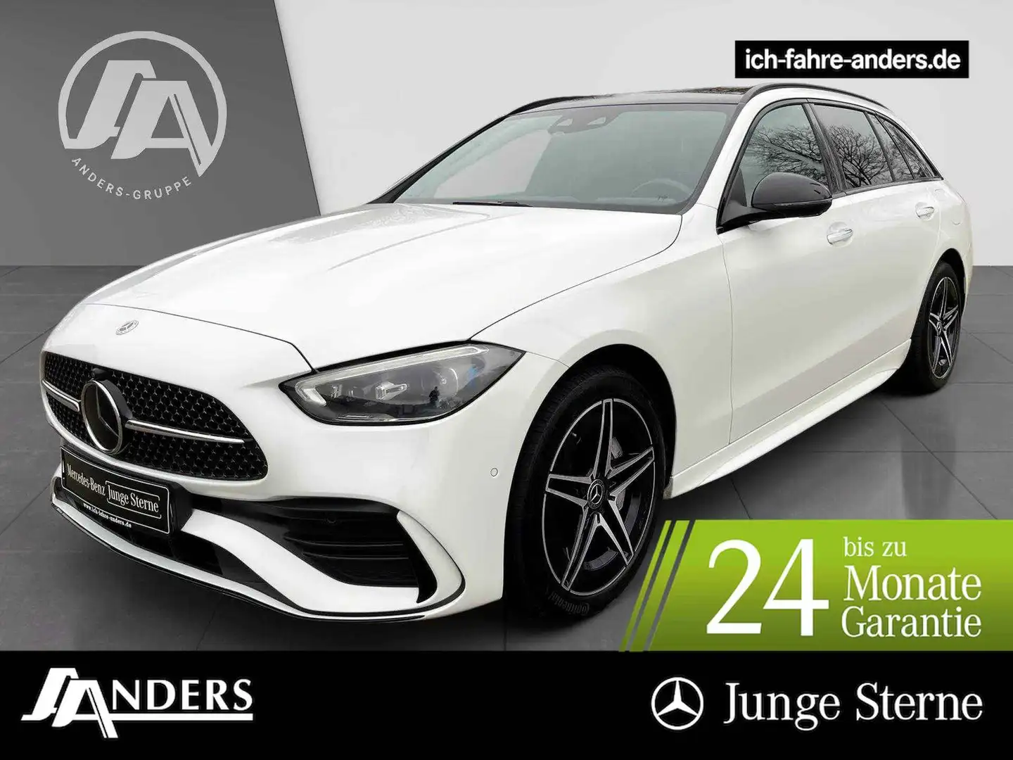 Mercedes-Benz C 300 de T AMG+Burm+Pano+Dist+Sitzkli+HUD+36+Key Weiß - 1