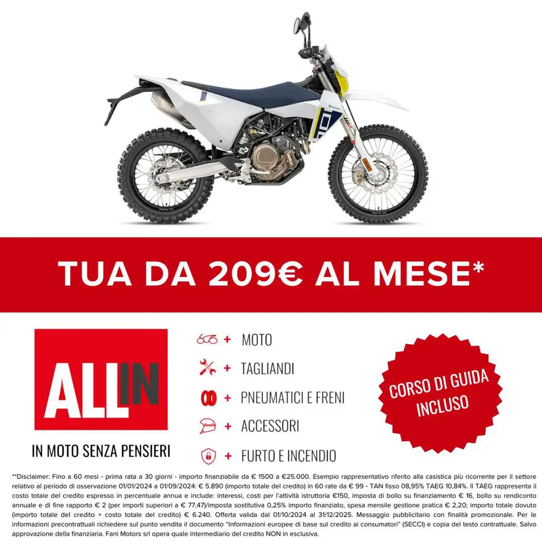 Husqvarna 701 Enduro 2026 Bianco - 2
