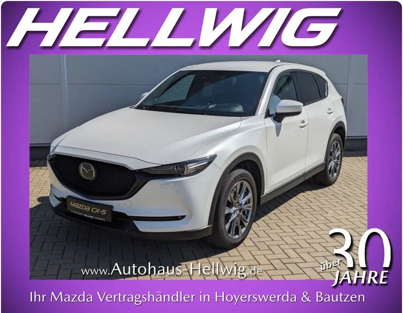 Mazda CX-5 2.2l Sports-Plus AWD Nappaleder AHK Bose 1.Hand Weiß - 1