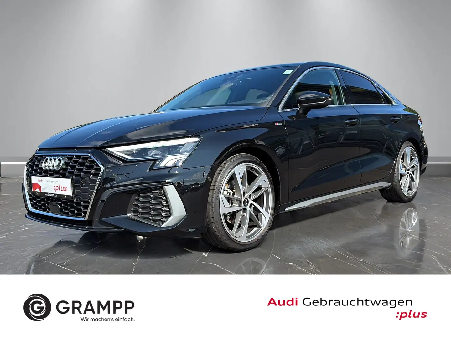 Audi A3 S line 35 TFSI S-tronic +LED+BUSINE Zwart - 1