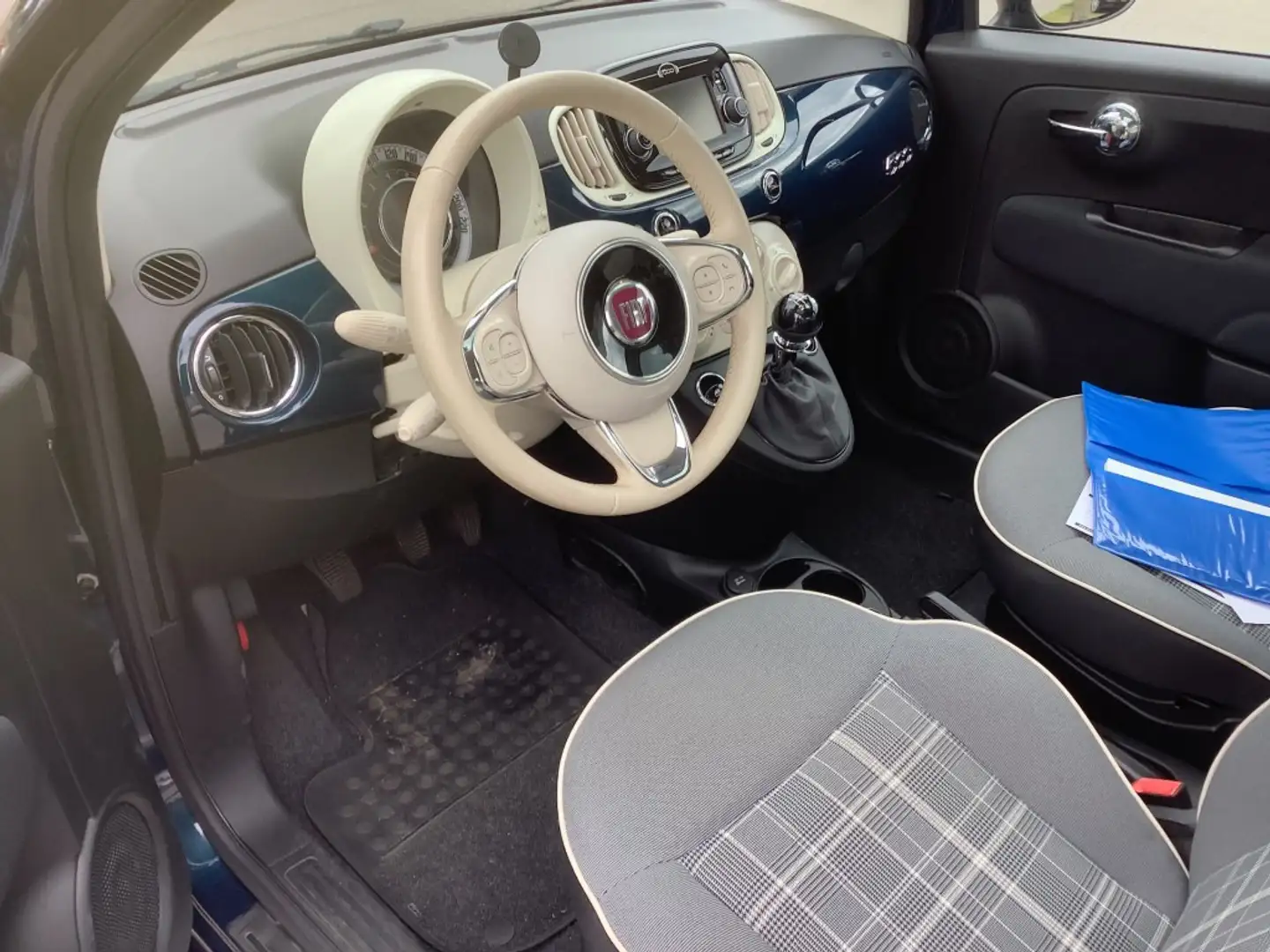 Fiat 500 0.9 TA T COLLEZI. Blauw - 2